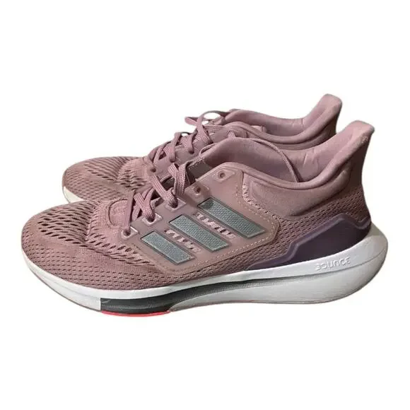 Adidas Womens EQ21 Run GZ4075 Pink Size 8 Running Sneakers - Picture 3 of 7